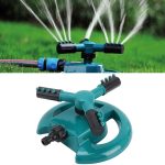 Automatische rotierende Düse für den Garten Automatische 360-Grad-Sprinkleranlage Gartenbewässerungsdüse Bewässerungsdüse mit 1/2 Zoll Wasserschlauchanschluss