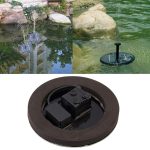 Solarbetriebene Wasserpumpe Gartenbrunnen Schwimmende Platte Wasserteich Kit für Wasserfälle Wasser Display Park Pool Dekoration Brunnen, Durchmesser: 16cm