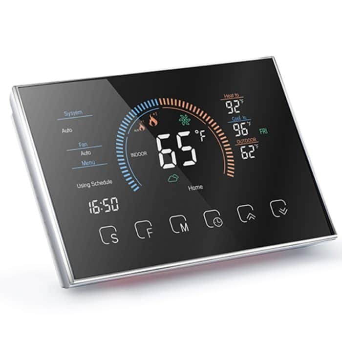 BHP-8000-B 3H2C Smart Home Wärmepumpe, runder Raumspiegelgehäuse-Thermostat ohne WLAN, AC 24 V, without WiFi – Bild 2