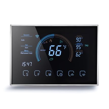BHP-8000-WIFI-W 3H2C Smart Home Wärmepumpe, runder Raumspiegelgehäuse-Thermostat mit WLAN, AC 24 V, with WiFi, With WiFi