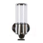 Handspender für Hotelduschen, wandmontierte Waschflüssigkeit, Shampoo-Seifenflasche, Fassungsvermögen: 500 ml, 500ml/Clear White