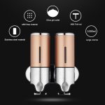 Handspender für Hotelduschen, wandmontierte Waschflüssigkeit, Shampoo-Seifenflasche, Fassungsvermögen: 500 ml, 500ml/Stainless Steel – Bild 6