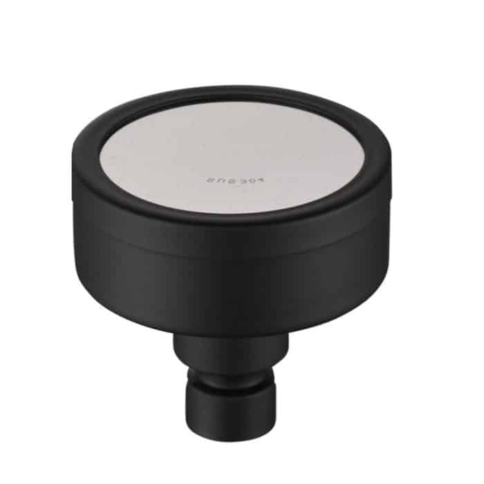 Abnehmbarer und waschbarer runder Druckduschkopf aus Edelstahl 304, Größe: 80 mm, Pattern G – Bild 1