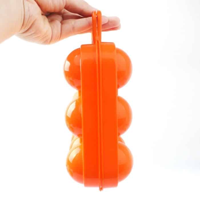 Tragbarer Outdoor-Aufbewahrungskofferhalter mit 12 Gittern Tablettträger Crush-Proof Bruchsicherer Schutz für Picknick-Wanderungen im Freien, zufällige Farblieferung – Bild 4