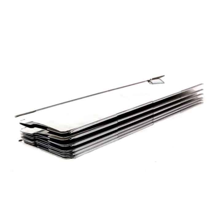 10 PCS Camping Outdoor Picknick Tragbarer Herd Klappschirm Aluminium Windschutzscheibe – Bild 4