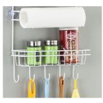 Mehrschichtiger Kühlregal Seitenregal Seitenwandhalter Multifunktions-Küchenorganisator Haushalt, Größe: 25 x 9,5 x 62 cm – Bild 4