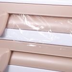 Wandmontierter Frischhaltefolienhalter für die Küche, Aufbewahrungsregal, Aufhänger, Schneidegerät, Größe: 39 x 10 x 24 cm, Grey, Khaki – Bild 6