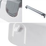 Wandmontierter Frischhaltefolienhalter für die Küche, Aufbewahrungsregal, Aufhänger, Schneidegerät, Größe: 39 x 10 x 24 cm, Grey, Khaki – Bild 9