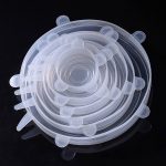 6 PCS / Set Silikon-Verschlussdeckel in Lebensmittelqualität Frische Aufbewahrungsabdeckungen – Bild 2