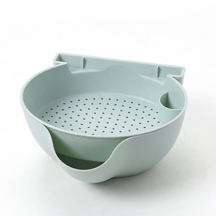 Küche Doppelschicht Obstschale Waschkorb Lazy Bracket Snack Nüsse Schüssel – Bild 2
