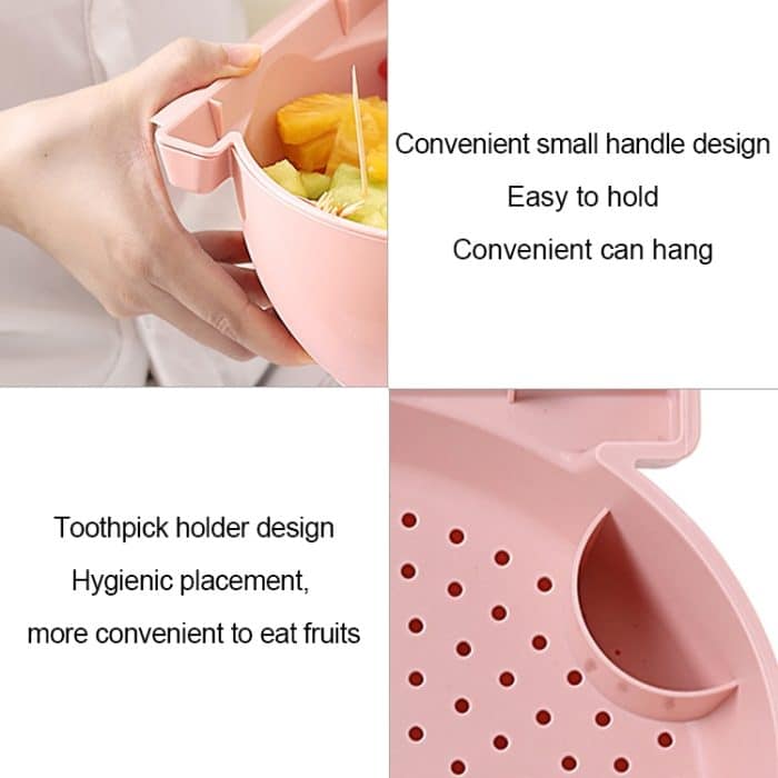 Küche Doppelschicht Obstschale Waschkorb Lazy Bracket Snack Nüsse Schüssel – Bild 4