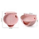 Küche Doppelschicht Obstschale Waschkorb Lazy Bracket Snack Nüsse Schüssel – Bild 7