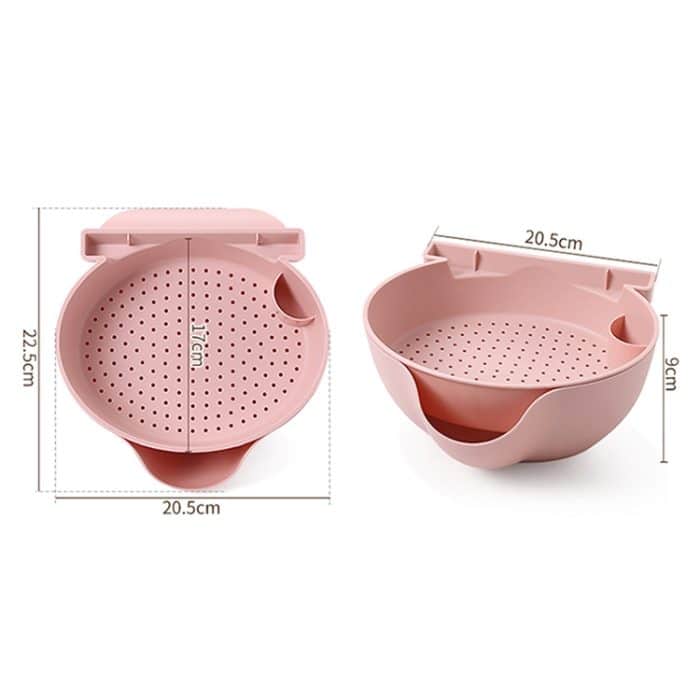 Küche Doppelschicht Obstschale Waschkorb Lazy Bracket Snack Nüsse Schüssel – Bild 7