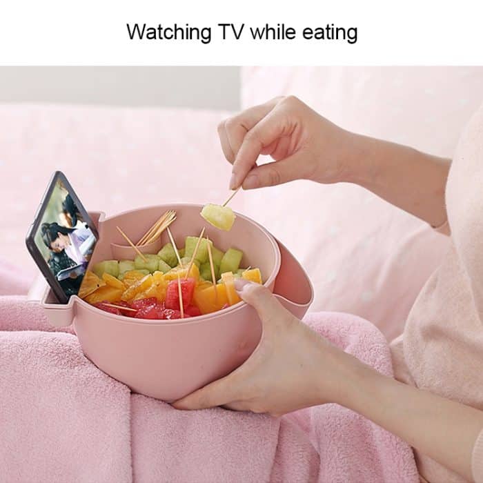 Küche Doppelschicht Obstschale Waschkorb Lazy Bracket Snack Nüsse Schüssel – Bild 8