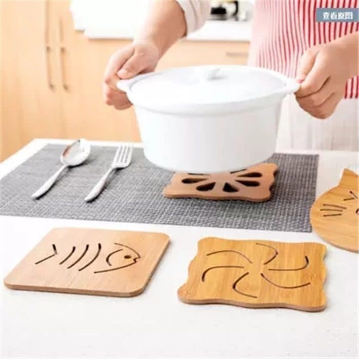 5 PCS Cute Cartoon Küchentisch Protect Wood Cup Pad Wärmeisolierung Coaster Mat, Random Style Lieferung – Bild 9