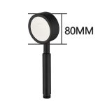 Abnehmbarer und waschbarer runder Druck-Handbrausekopf aus Edelstahl 304, Größe: 80 mm, Pattern K – Bild 2