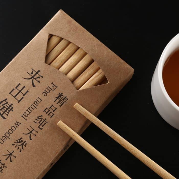 10 Paar rutschfeste Essstäbchen aus natürlichem gelbem Sandelholz – Bild 4