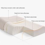 Original Xiaomi Youpin 8H Z2 Naturlatexkissen Weiches Atmungsaktives Wirbelsäulenschutz-Massage-Pflegekissen mit Baumwoll-Kissenbezug – Bild 5