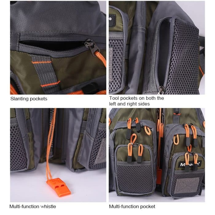 MANNER Outdoor Multifunktionale Angelschwimmweste Schwimmweste, MANNER Life Jacket – Bild 9