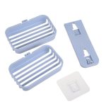 Wandbehang, spurlos, doppelstöckig, PP-Seifenhalter, Badezimmer-Aufbewahrungsregal – Bild 4