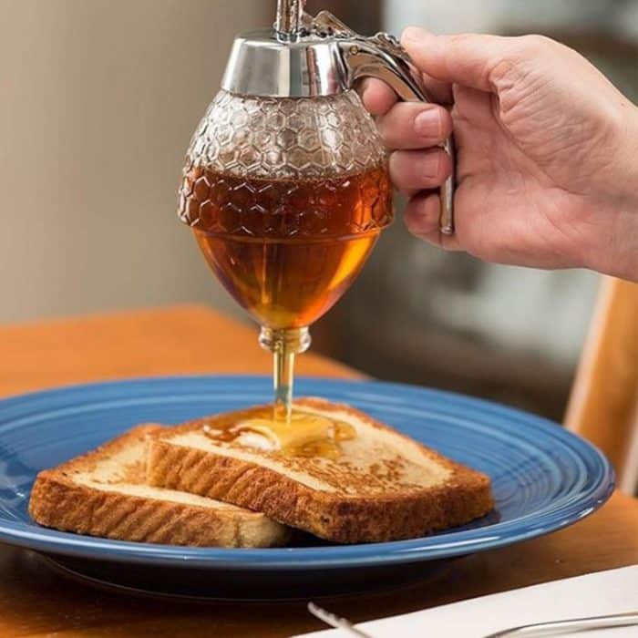 Transparenter Acryl-Honigsaftspender, Größe: 8,3 * 10,0 * 15 cm – Bild 1