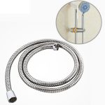 2 PCS 3m flexibles Duschkopf-Schlauchrohr aus Edelstahl Doppelverriegelung Kupferschnittstelle Anti-Burst-Badewasserrohr