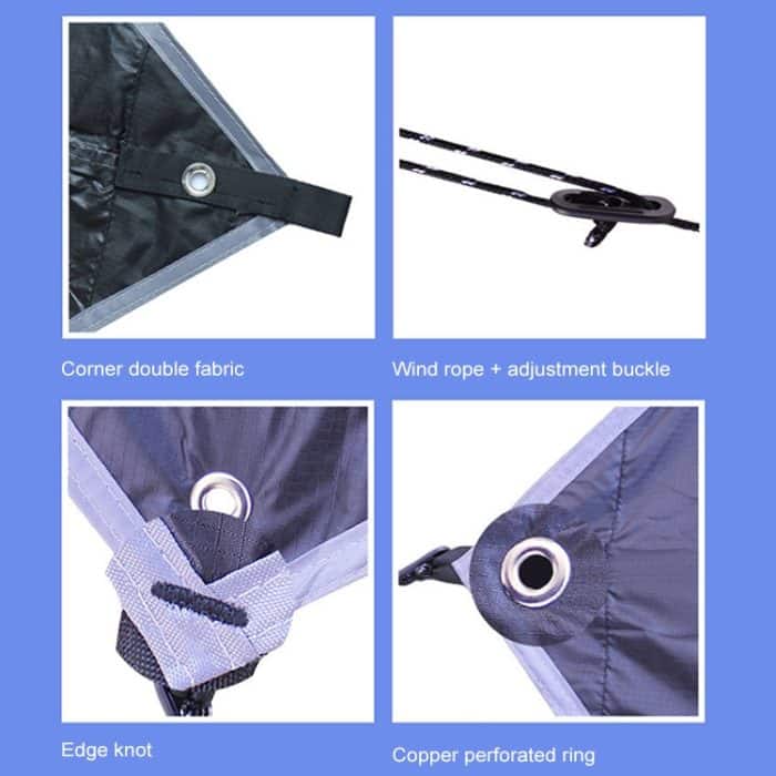 Wetterfestes Moskitonetz-Hängematten-Hintergrundset für den Außenbereich – Bild 5