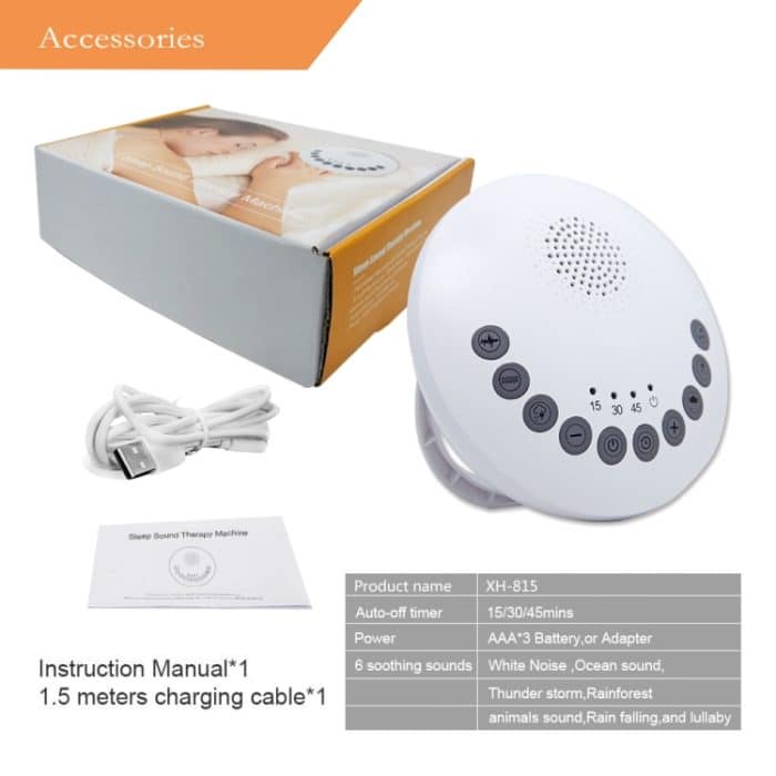 White Noise Schlafhilfegerät Baby Sleep Crying Tröster – Bild 10