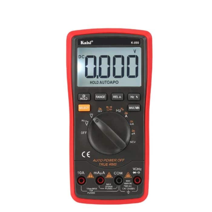 Kaisi K-890 Professioneller LCD-Digitalmultimeter Elektrischer Hand-Digitalmultimeter-Tester – Bild 1