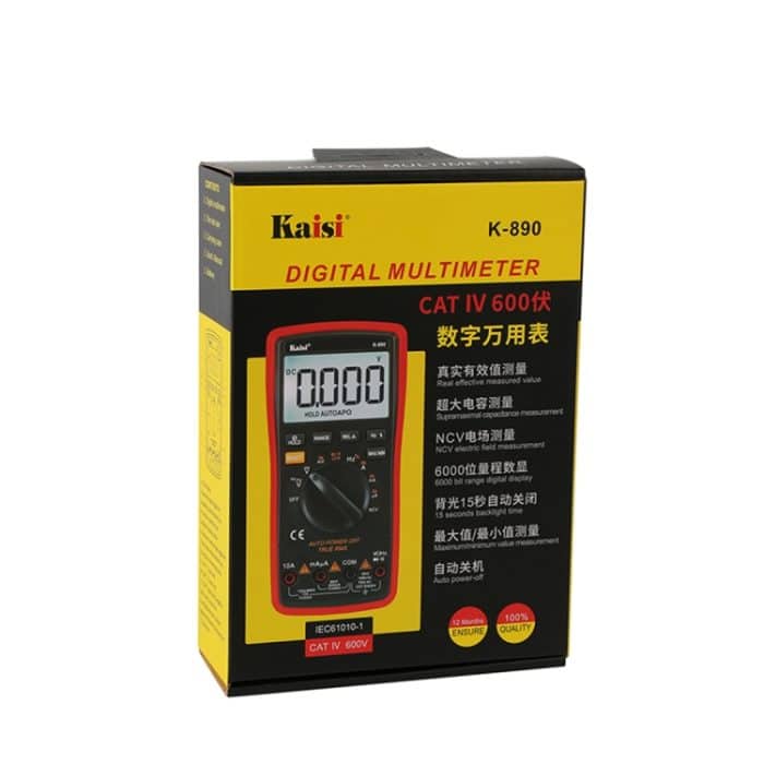 Kaisi K-890 Professioneller LCD-Digitalmultimeter Elektrischer Hand-Digitalmultimeter-Tester – Bild 6