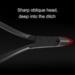 12-in-1 fortschrittliches Edelstahl-Nagelpflege-Clipper-Pediküre-Maniküre-Set mit Lederetui, Red+Black, Yellow+Black – Bild 11