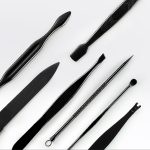 12-in-1 fortschrittliches Edelstahl-Nagelpflege-Clipper-Pediküre-Maniküre-Set mit Lederetui, Red+Black, Yellow+Black – Bild 6