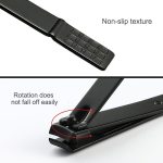 12-in-1 fortschrittliches Edelstahl-Nagelpflege-Clipper-Pediküre-Maniküre-Set mit Lederetui, Red+Black, Yellow+Black – Bild 10