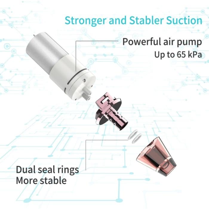 Xpreen wiederaufladbare Porenreiniger Home Facial Beauty Device mit LED-Bildschirm und 4 Sonden – Bild 4