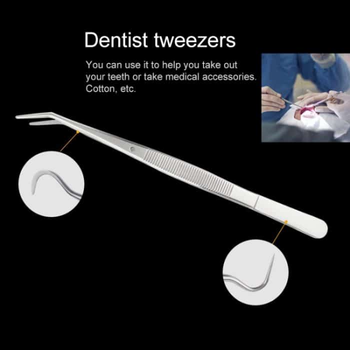 10 PCS-Zahnarztwerkzeuge aus Edelstahl mit großer Biegesonde – Bild 4