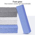 5 stücke 038 langes glas graubstein mehrfach facettierter Peeling-Fuß-Rub – Bild 3