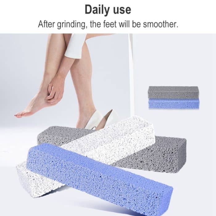 5 stücke 038 langes glas graubstein mehrfach facettierter Peeling-Fuß-Rub – Bild 5