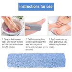 5 stücke 038 langes glas graubstein mehrfach facettierter Peeling-Fuß-Rub – Bild 6