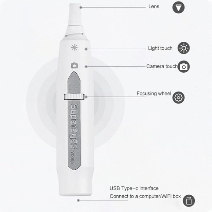 Supereyes Y008P Haustierohrnase-Mund-drahtloses digitales elektronisches Endoskop – Bild 4