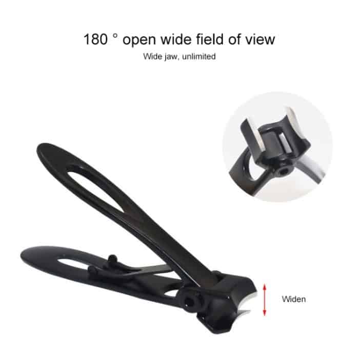 Nagelkunst-Werkzeug, Nagelknipser, Edelstahl-Nagelzange, Größe: L, 8,8 x 1,6 cm, Size: 8.8 x 1.6cm (Black), Size: 8.8 x 1.6cm (Silver) – Bild 3