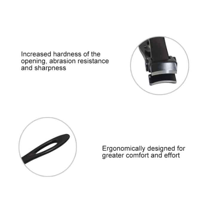 Nagelkunst-Werkzeug, Nagelknipser, Edelstahl-Nagelzange, Größe: L, 8,8 x 1,6 cm, Size: 8.8 x 1.6cm (Black), Size: 8.8 x 1.6cm (Silver) – Bild 7