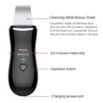 BLK-D016 Ultraschall-Schönheitsschaufel, Hautmaschine, Vibration, Haushalts-Gesichtsreinigung und Waschen, Massageinstrument, Schönheitsinstrument – Bild 4