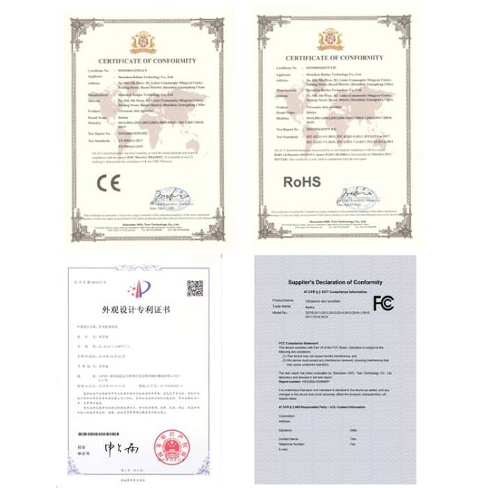 BLK-D016 Ultraschall-Schönheitsschaufel, Hautmaschine, Vibration, Haushalts-Gesichtsreinigung und Waschen, Massageinstrument, Schönheitsinstrument – Bild 10