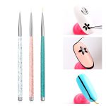 3PCS Nagel Zeichenstift Punktierwerkzeuge Zeichenstift Geschnitztes Werkzeug Nail Art Zubehör Pinsel Nagel Bleistift Set – Bild 6