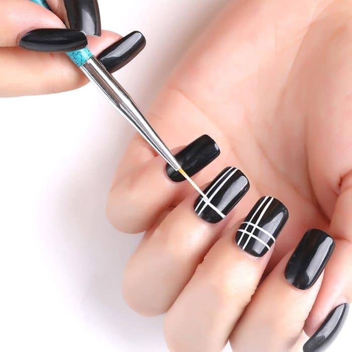 3PCS Nagel Zeichenstift Punktierwerkzeuge Zeichenstift Geschnitztes Werkzeug Nail Art Zubehör Pinsel Nagel Bleistift Set – Bild 7