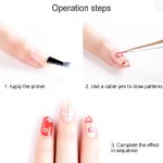 3PCS Nagel Zeichenstift Punktierwerkzeuge Zeichenstift Geschnitztes Werkzeug Nail Art Zubehör Pinsel Nagel Bleistift Set – Bild 9
