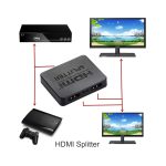 4K HDMI Splitter Full HD 1080p Video HDMI Switch Switcher 1x2 Split Out Verstärker Dual Display für HDTV DVD PS3 Xbox, 4K HDMI (Black), 4K HDMI (White) – Bild 8