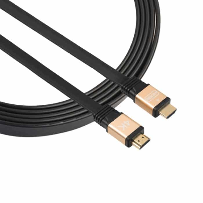HDMI0078J.jpg 1 m HDMI 2.0 (4K) 30AWG Hochgeschwindigkeits-18-Gbit/s-vergoldetes Flachkabel mit HDMI-Stecker auf HDMI-Stecker, Length: 1m – Bild 1