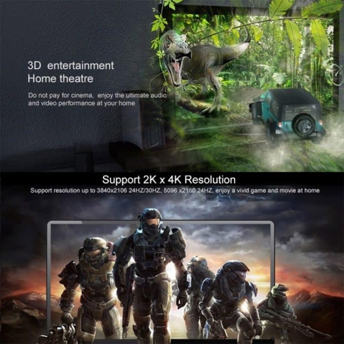 1 m HDMI 2.0 (4K) 30AWG Hochgeschwindigkeits-18-Gbit/s-vergoldetes Flachkabel mit HDMI-Stecker auf HDMI-Stecker, Length: 1m – Bild 6