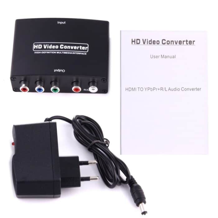 1080P HD HDMI zu YPbPr Video- und R/L-Audio-Adapter-Konverter, HDMI to YPbPr+R/L – Bild 6